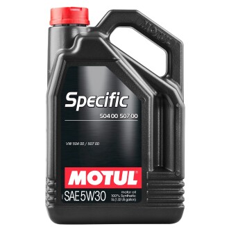 Масло моторное синтетическое "Specific 504.00- VW507.00 5W-30" 5l MOTUL 106375