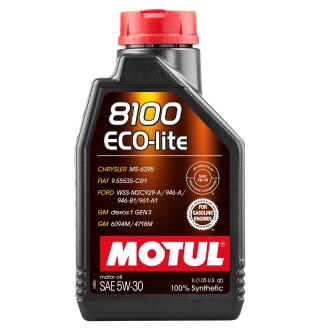 Масло 5W30 ECO-lite SAE 8100 (1L) MOTUL 108212