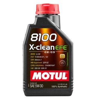 Моторна олива/8100 X-CLEAN EFE SAE 5W30 (1L) MOTUL 109470