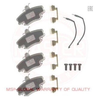 Комплект тормозных колодок, дисковый механизм MSG 13-0460-2834-2K-SET-MS