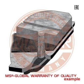 Комплект тормозных колодок, дисковый механизм MSG 13-0460-2839-2N-SET-MS