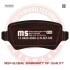 Комплект тормозных колодок, дисковый механизм MSG 13046028682NSETMS (фото 1)
