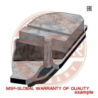 Комплект тормозных колодок, дисковый механизм MSG 13-0460-2976-2N-SET-MS