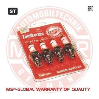 Свеча зажигания MSG B6HS-ST-SET/4/-MS