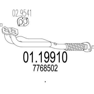 Труба вихлопного газу MTS 0119910