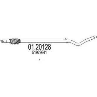 Rura pocz. FIAT 500 1.2 8V MTS 0120128 (фото 1)