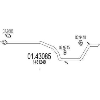 Rura њrod. FORD GALAXY 2.0TDCI MTS 0143085