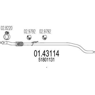 Rura њrod. FIAT GRANDE PUNTO 1.3 MJT MTS 0143114