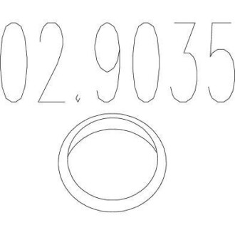 Ущільнююче кільце випускої системи MTS 029035