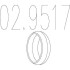 Монтажне кільце вихлопної системи (D (внутр.) - 51,5 мм; D (наружн.) - 65,5 мм; Висота - 14,5 мм) MTS 02.9517 (фото 1)