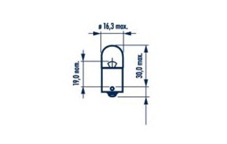 Автолампа R5W BA15s 5 W прозрачная NARVA 17171