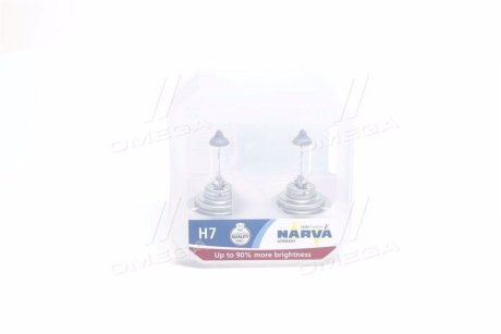 Ліхтар накалу SET H7 12V 55W PX26d RANGE POWER +90 (к-т 2шт) NARVA 48047S2