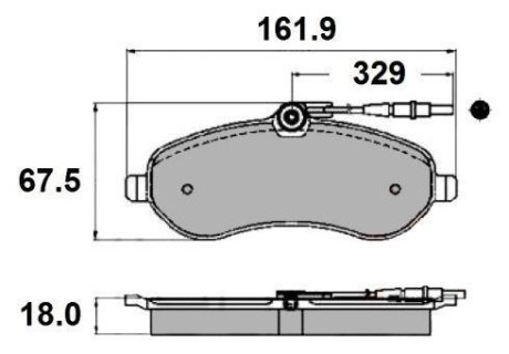 Тормозные колодки перед. Scudo/Expert 07- National NP2115