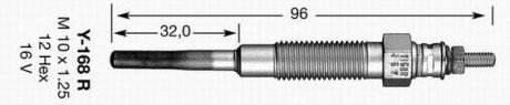 Свічка розжарювання NGK 2162