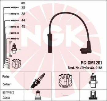 Комплект дротів високої напруги NGK 9185
