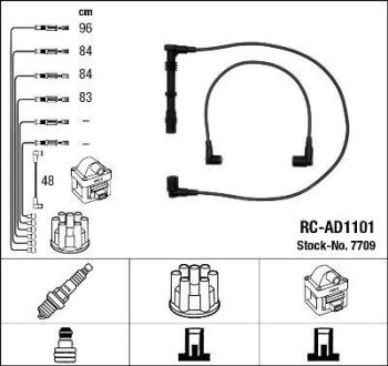 Комплект проводов зажигания NGK RCAD1101