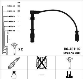 Дроти запалення, набір NGK RCAD1102