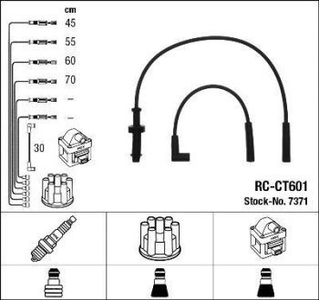 Комплект проводов зажигания NGK RCCT601