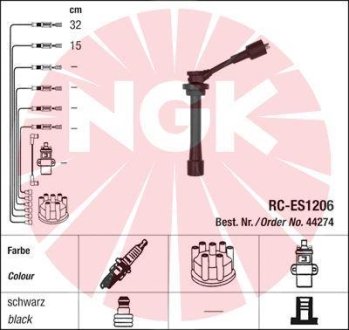 Дроти запалення, набір NGK RCES1206