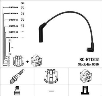 Дроти запалення, набір NGK RCET1202