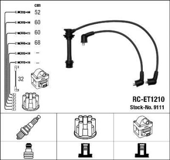 Дроти запалення, набір NGK RCET1210