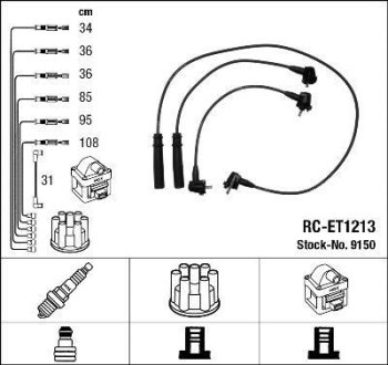 Дроти запалення, набір NGK RCET1213