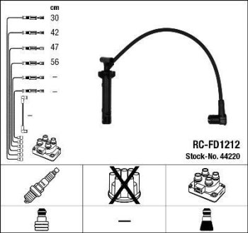 Комплект проводов зажигания NGK RCFD1212