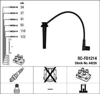 Комплект проводов зажигания NGK RCFD1214