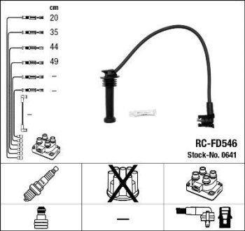 Комплект проводов зажигания NGK RCFD546