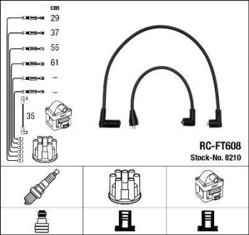 Комплект проводов зажигания NGK RCFT608