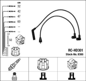 Комплект проводов зажигания NGK RCHD301