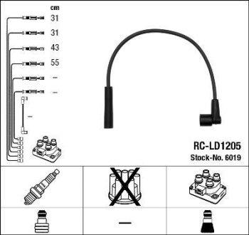 Дроти запалення, набір NGK RCLD1205