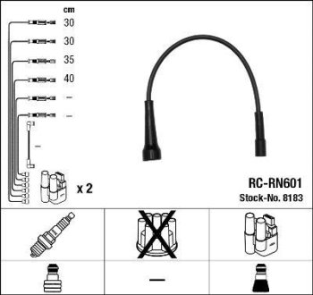 Комплект проводов зажигания NGK RCRN601