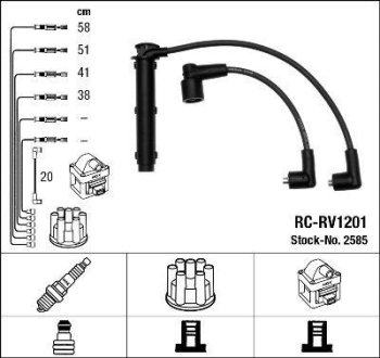 Комплект проводов зажигания NGK RCRV1201