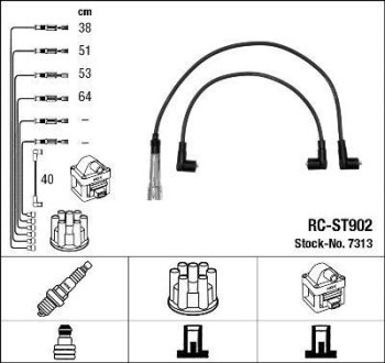 Комплект проводов зажигания NGK RCST902