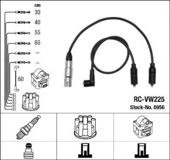 Комплект проводов зажигания NGK RCVW225