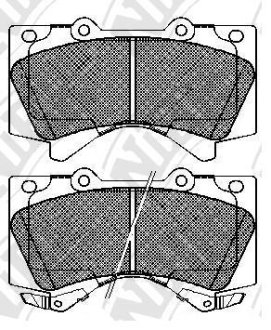 Колодки дискового гальма NiBK PN1541