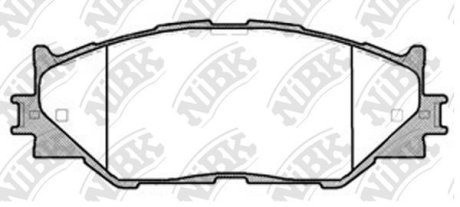 Колодки гальмівні дискові NiBK PN1829