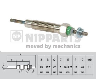 Свічка розжарювання NIPPARTS J5715004