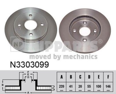 Тормозной диск NIPPARTS N3303099