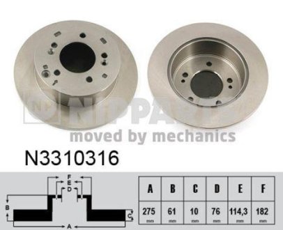 Диск NIPPARTS N3310316