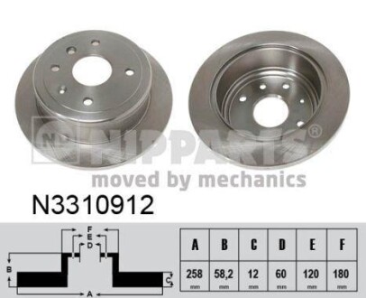 Автозапчасть NIPPARTS N3310912