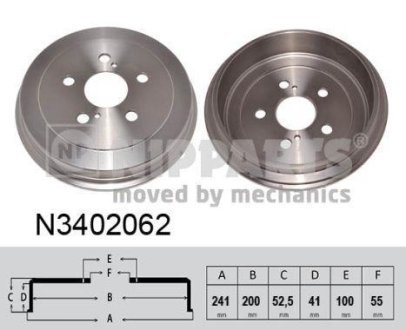 Тормозной барабан NIPPARTS N3402062