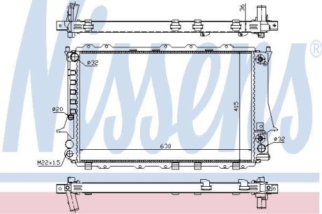 Радіатор NISSENS 60480