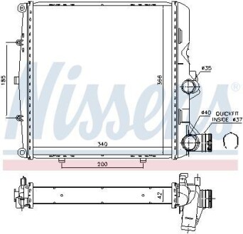 Автозапчасть NISSENS 606448