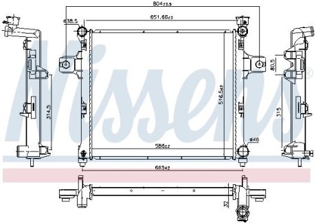 Радіатор NISSENS 61038