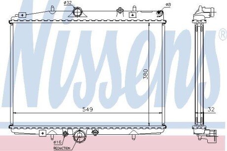 Радiатор NISSENS 61292A