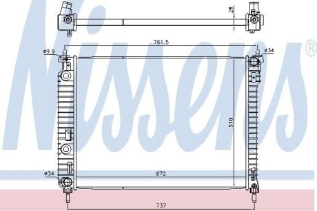 Радіатор NISSENS 616905