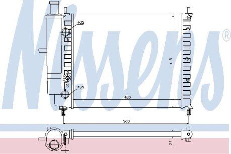 Радiатор NISSENS 61779