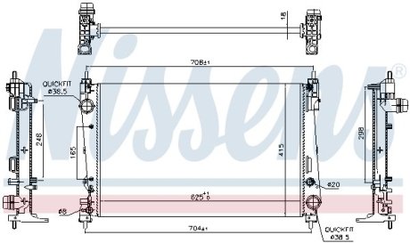 Датчик абс, передний NISSENS 617864